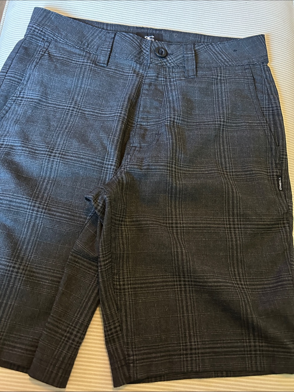 O'Neill Black Plaid Chinos